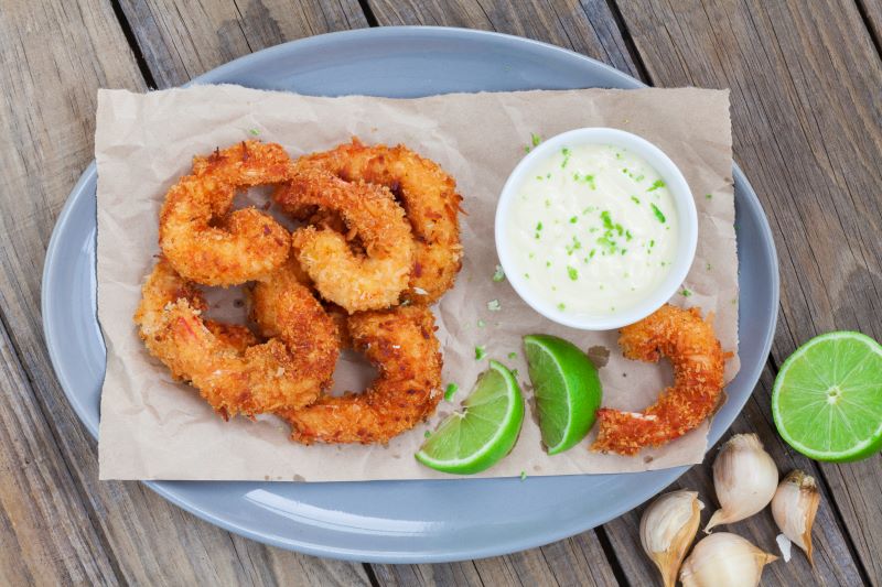 Coconut Shrimp with Garlic-Lime Aioli