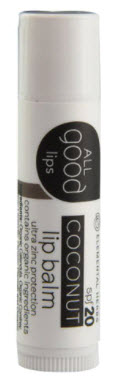 Elemental Herbs All Good Lips Lip Balm SPF 20 Coconut | Vitacost.com/blog