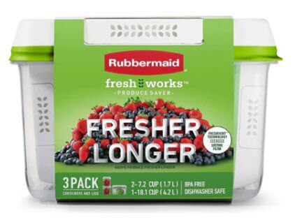 Rubbermaid Freshworks Produce Saver 3 Pack White Rubbermaid Freshworks Produce Saver 3 Pack White | Vitacost.com/blog