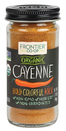 Frontier Co-Op Organic Cayenne Ground | Vitacost.com/blog