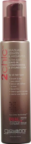 Giovanni 2chic Ultra-Sleek Leave-In Conditioning and Styling Elixir with Brazilian Keratin and Argan Oil | Vitacost.com/Blog