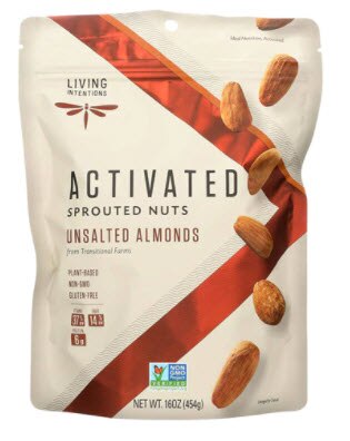 Living Intentions Activated Sprouted Nuts Unsalted Almonds Living Intentions Activated Sprouted Nuts Unsalted Almonds | Vitacost.com/blog