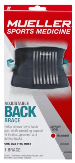 Mueller Sports Medicine Inc. Adjustable Back Brace | Vitacost.com/Blog