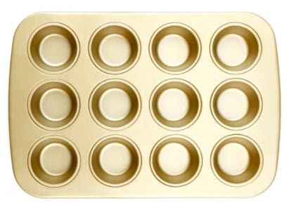 Dash of That Muffin Pan 12 Cup Gold | Vitacost.com/blog
