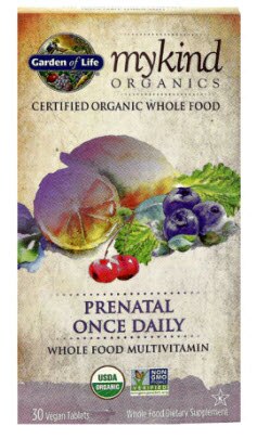 Garden of Life Mykind Organics Prenatal Once Daily Garden of Life Mykind Organics Prenatal Once Daily | Vitacost.com/blog