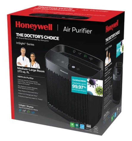 Honeywell InSight HEPA Air Purifier with Allergen Remover Black | Vitacost.com/blog