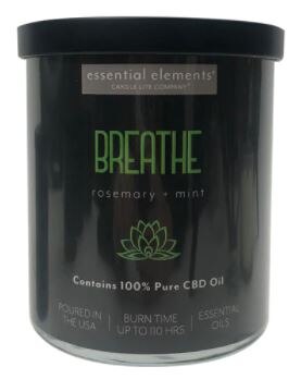 Candle Lite CBD 2-Wick 'Breathe' Rosemary + Mint Candle Candle Lite CBD 2-Wick 'Breathe' Rosemary + Mint Candle | Vitacost.com/Blog