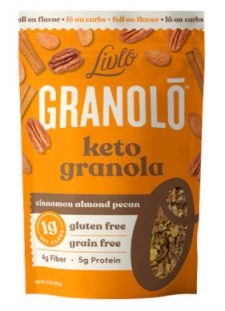 Livlo Granolo Keto Granola Cinnamon Almond Pecan | Vitacost.com/blog