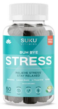 SUKU Vitamins Buh Bye Stress | Vitacost.com/blog