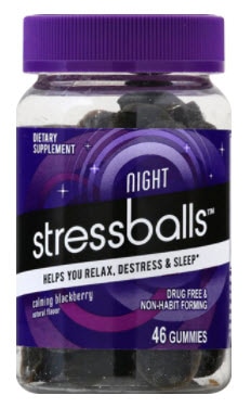Stressballs Night Calming Supplement Gummies Blackberry Stressballs Night Calming Supplement Gummies Blackberry | Vitacost.com/blogacost.com/blog