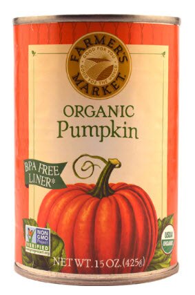Farmer's Market Organic Canned Pumpkin Farmer's Market Organic Canned Pumpkin | Vitacost.com/blog