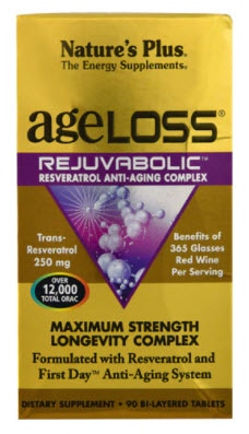 Nature's Plus AgeLoss® Rejuvabolic™ Resveratrol Anti-Aging Complex | Vitacost.com/blog