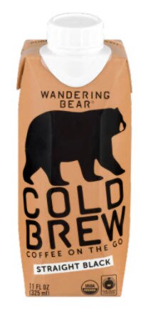 Wandering Bear Cold Brew Organic Coffee On-The-Go Straight Black | Vitacost.com/blog
