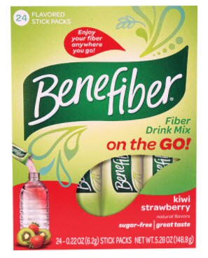 Benefiber Fiber Drink Mix On the Go Kiwi Strawberry | Vitacost.com/blog