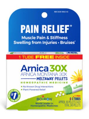 Boiron Arnica 30X Pellets | Vitacost.com/blog