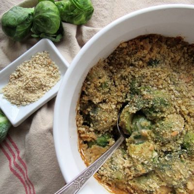 Homemade Brussels Sprouts au Gratin Casserole | Vitacost.com/Blog