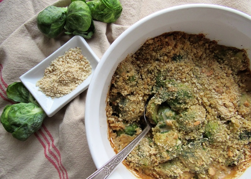 Homemade Brussels Sprouts au Gratin Casserole | Vitacost.com/Blog