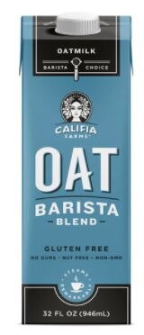 Califia Farms Oat Barista Blend Califia Farms Oat Barista Blend | Vitacost.com/Blog
