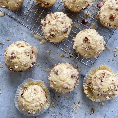 Gluten Free Honey Coffee Cake Muffins on Marble Counter | Vitacost.com/blog