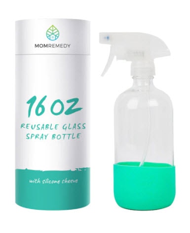 MomRemedy Reusable Glass Spray Bottle Teal | Vitacost.com/blog