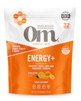 OM Energy Plus Citrus Orange Mushroom Superfood Powder | Vitacost.com/blog