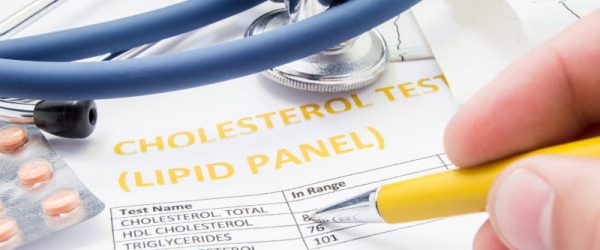 Cholesterol Levels Represented by Chart Showing Test Results and Stethoscope | Vitacost.com/blog