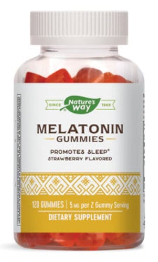 Nature's Way Melatonin Gummies Strawberry | Vitacost.com/blog
