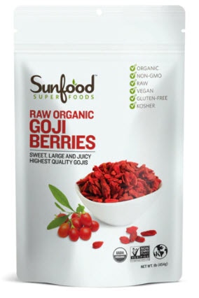 SunFood Raw Organic Goji Berries | Vitacost.com/blog