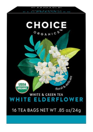 Choice Organic Teas Organic Herbal Tea White Elderflower | Vitacost.com/blog