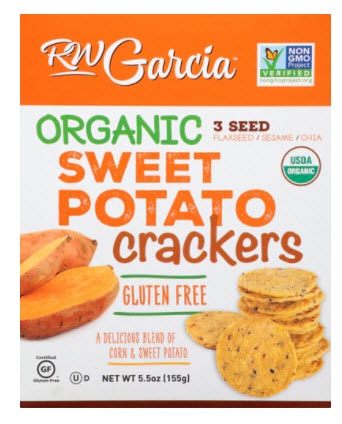 R. W. Garcia Organic Crackers Sweet Potato | Vitacost.com/blog