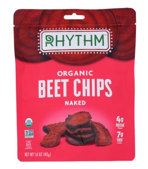 Rhythm Superfoods Organic Beet Chips Naked | Vitacost.com/Blog