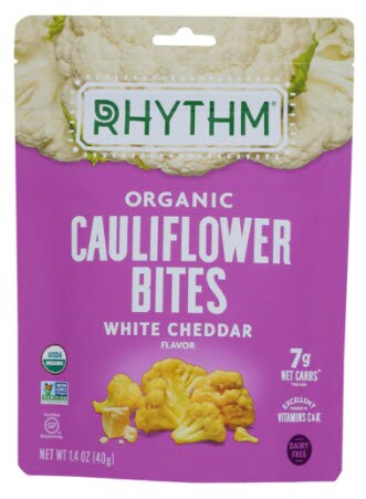 Rhythm Superfoods Organic Cauliflower Bites | Vitacost.com/blog