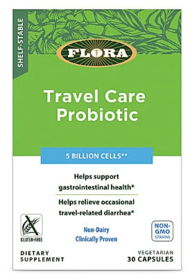 Flora Travel Care Probiotic | Vitacost.com/blog