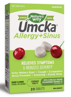 Nature's Way Umcka® Allergy & Sinus Cherry | Vitacost.com/blog