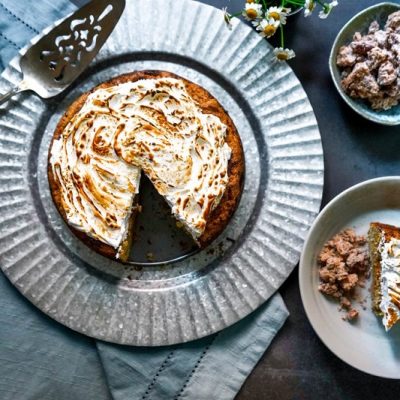 Homemade Almond Flour Carrot Cake on Serving Plate | Vitacost.com/Blog