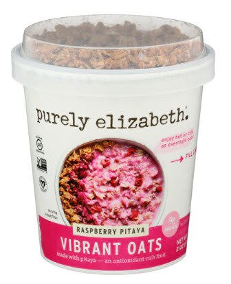 Purely Elizabeth Vibrant Oats Cup Raspberry Pitaya | Vitacost.com/blog