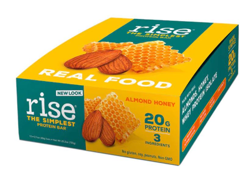 Rise Foods Whey Protein 20G Bar Gluten Free Almond Honey | Vitacost.com/Blog