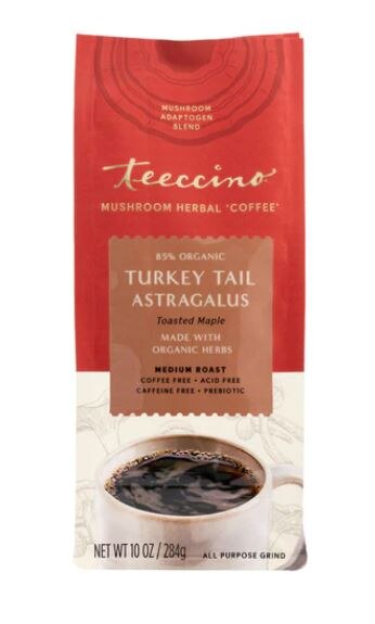 Teeccino Mushroom Herbal Coffee Turkey Tail Astragalus | Vitacost.com/Blog