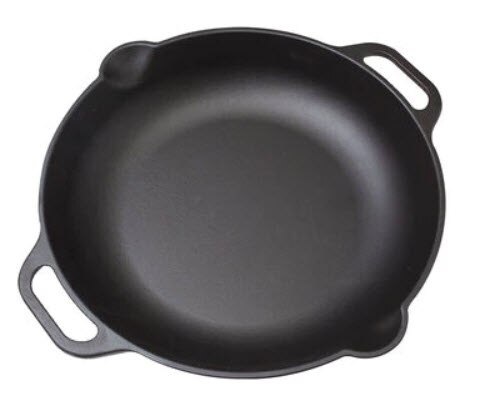 Victoria Double Loop Handles Cast Iron Everyday Skillet | Vitacost.com/blog