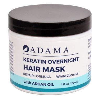 Zion Health Adama Keratin Overnight Hair Mask White Coconut | Vitacost.com/Blog