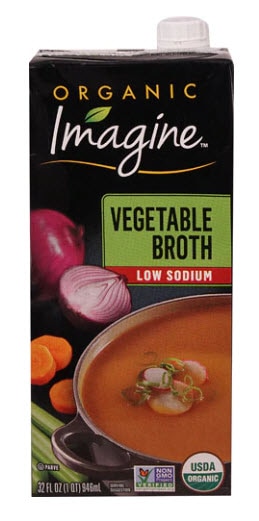 Imagine Foods Organic Low Sodium Vegetable Broth | Vitacost.com/blog