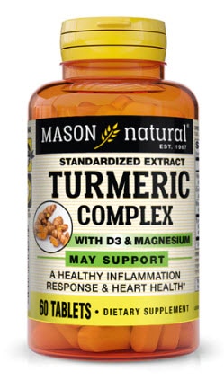 Mason Natural Turmeric Complex with Vitamin D3 & Magnesium | Vitacost.com/blog