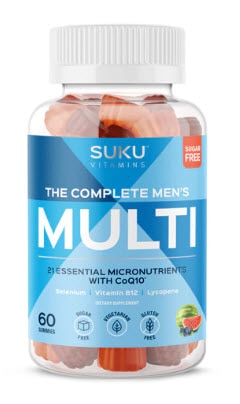 SUKU Vitamins The Complete Men's Multi Gummy Vitamins | Vitacost.com/blog