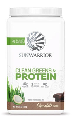 Sunwarrior Clean Greens & Protein Chocolate | Vitacost.com/blog