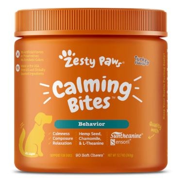 Zesty Paws Calming Soft Chews for Everyday Stress for Dogs Turkey | Vitacost.com/Blog