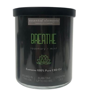 Candle-lite CBD Breathe Rosemary + Mint 2-Wick Candle | Vitacost.com/Blog