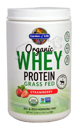 Garden of Life Organic Whey Protein Grass Fed Strawberry | Vitacost.com/blog