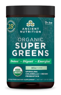Ancient Nutrition Organic Super Greens Mint | VItacost.com/blog