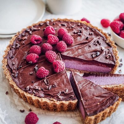 Homemade Chocolate Raspberry Tart