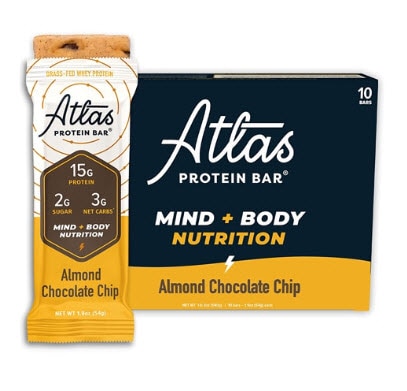 Atlas Bar Protein Bar Almond Chocolate Chip